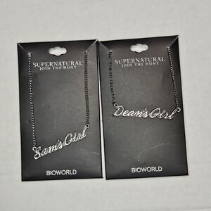 Supernatural Sam's Girl & Dean's Girl Necklaces
